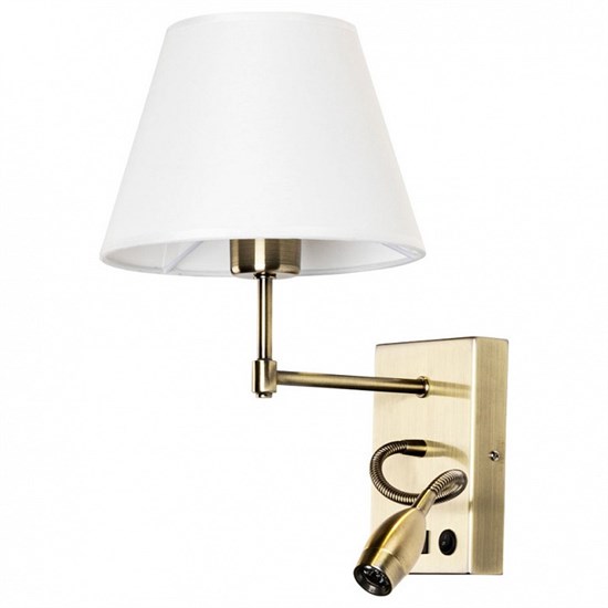 Бра с подсветкой Arte Lamp Elba A2581AP-2AB AR_A2581AP-2AB - фото 11233151