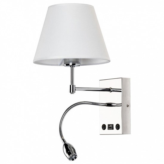 Бра с подсветкой Arte Lamp Elba A2581AP-2CC AR_A2581AP-2CC - фото 11233157