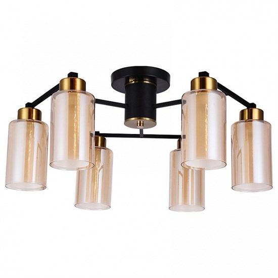 Потолочная люстра Arte Lamp Leo A7027PL-6BK AR_A7027PL-6BK - фото 11235199