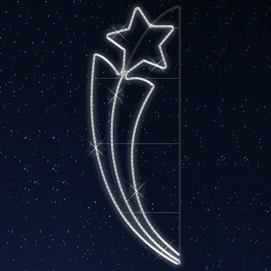 Звезда световая Факел со звездой [0.6x1.5 м] RL-KN-030W - фото 3560176