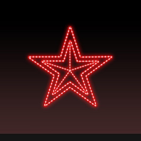 Звезда световая День Победы [0.41x0.39 м] RL-KN-9-11-R - фото 3560635