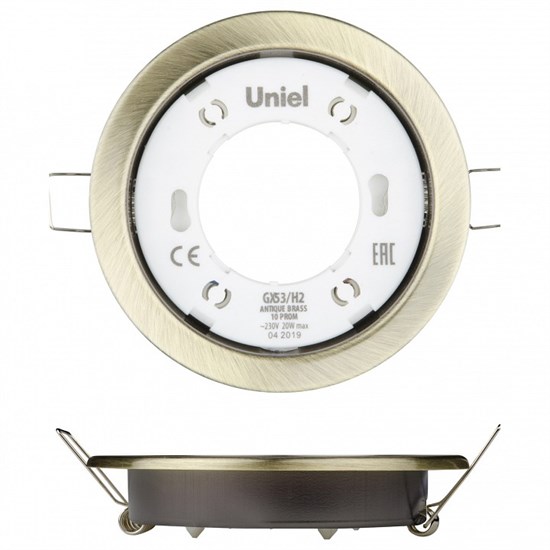 Встраиваемый светильник Uniel GX53-H2 UL-00005056 - фото 3585542