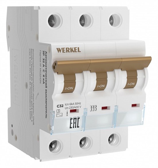 Автоматический выключатель 3P Werkel Автоматические выключатели W903P326 - фото 3595851