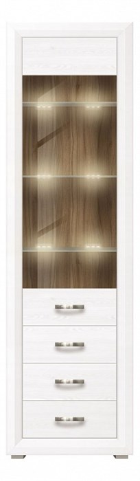 Шкаф-витрина Мальта с подсветкой REG1W3S - фото 3600052