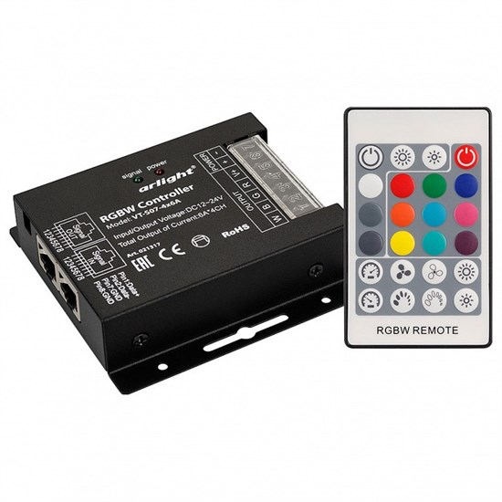 Контроллер-регулятор цвета RGBW с пультом ДУ Arlight VT-S07 021317 - фото 3603736