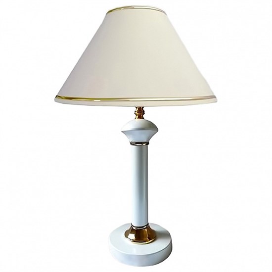 Настольная лампа декоративная Eurosvet Lorenzo 60019/1 глянцевый белый - фото 3660746