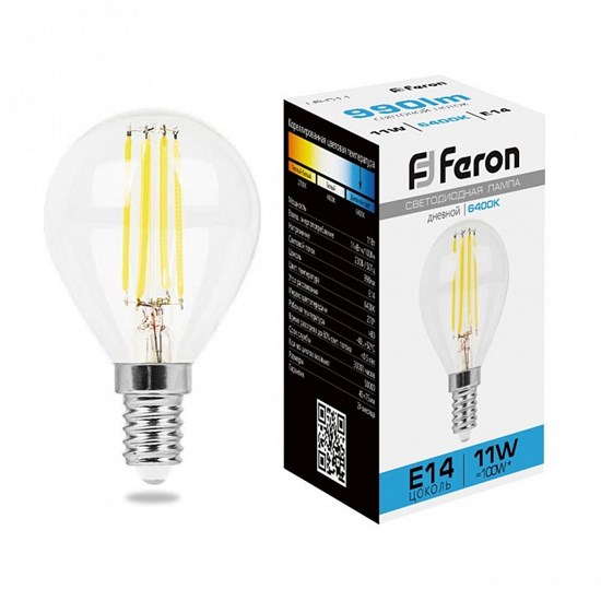 Лампа светодиодная Feron LB-511 E14 11Вт 6400K 38225 - фото 3819961