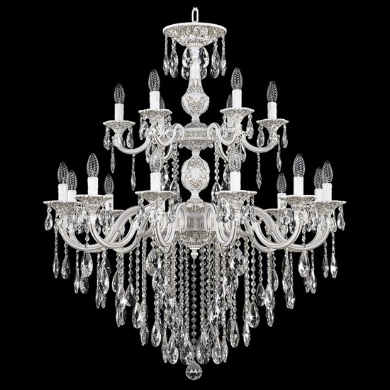 Подвесная люстра Bohemia Ivele Crystal AL7801 AL78101/12+6/300/2D B WMG BI_AL78101_12_6_300_2D_B_WMG - фото 9749321