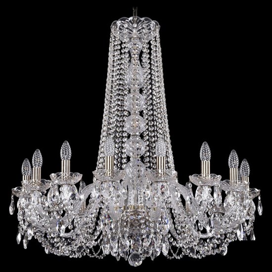 Подвесная люстра Bohemia Ivele Crystal 1402 1402/16/300/h-90/Pa BI_1402_16_300_h-90_Pa - фото 9857507