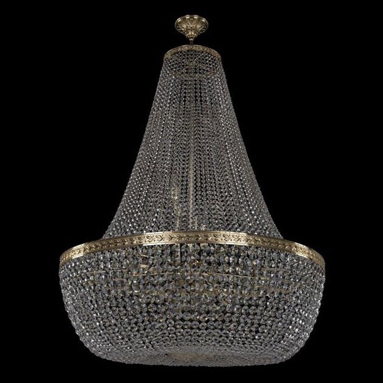 Люстра на штанге Bohemia Ivele Crystal 1911 19111/H2/100IV G BI_19111_H2_100IV_G - фото 9858267