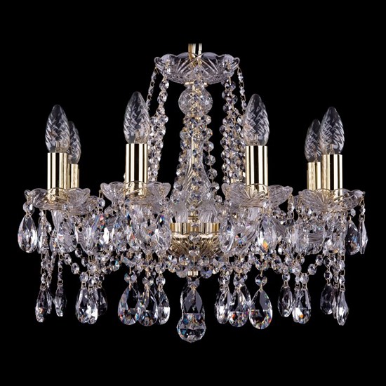 Подвесная люстра Bohemia Ivele Crystal 1413 1413/8/165/G BI_1413_8_165 - фото 9859157