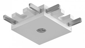 Соединитель угловой L-образный для треков накладных Denkirs AIR BASE TR5211-WH DK_TR5211-WH