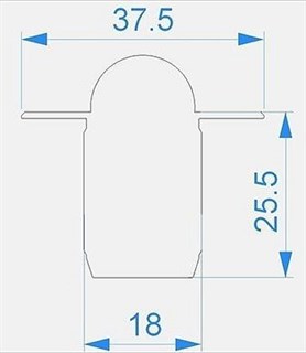 Заглушка для профиля Deko-Light R-ET-03-10 979700 DKL_979700