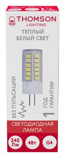 Лампа светодиодная Thomson G4 G4 4Вт 3000K TH-B4226 TH_TH-B4226